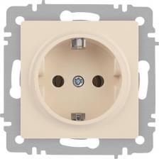 Розетка Intro 6-202-02 Розетка Accent 6-202-02 2P+E Schuko 16А-250В IP20 СУ AL/CU слоновая кость, цена за 1 шт