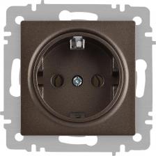 Розетка Intro 6-202-08 Розетка Accent 6-202-08 2P+E Schuko 16А-250В IP20 СУ AL/CU бронза, цена за 1 шт