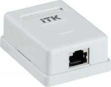 Розетка ITK Настенная информационная розетка RJ45 кат.5E FTP 1-порт, цена за 1 шт