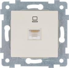 Розетка Кунцево-Электро Розетка Механизм низковольтной ПК розетки скрытой установки Аксиома РК1-458 слоновая кость 122004