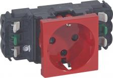 Розетка Legrand Механизм розетки 1-м СП Mosaic New 2мод. 2К+З для кабель-канала DLP с мех. блок. с заземл