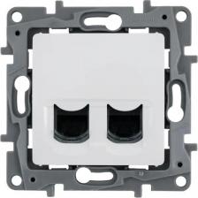 Розетка Legrand Розетка 2ХRJ45 6 UTP БЕЛ ETIKA 672254