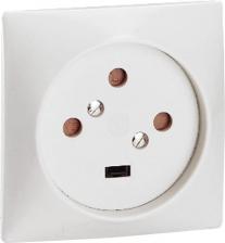 Розетка Legrand Розетка 3К+З 20А 80x80 мм 055425