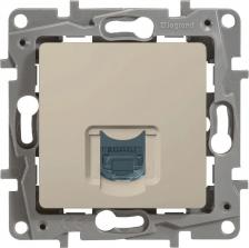 Розетка Legrand Розетка телефонная RJ-11 слоновая кость, Etika 672340