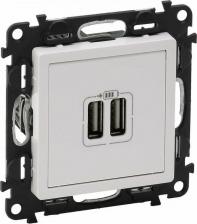 Розетка Legrand Розетка USB Valena механизм скрытого монтажа белая (753412)