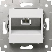 Розетка Legrand Телефонная розетка RJ-11 белая, Cariva 773638