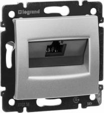 Розетка Legrand Valena Алюминий Розетка комп(RJ45) 1-ая 5кат.крепление винт.с лапками