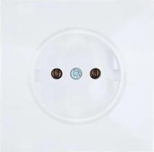 Розетка Lezard Розетка встраиваемая Zima без заземления цвет белый