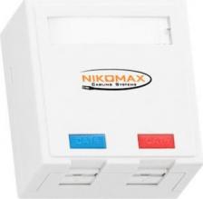 Розетка NikoMax Настенная розетка NMC-WO2UD2-FT-ST-WT