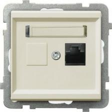 Розетка Ospel Компьютерная розетка Sonata 5907577445003