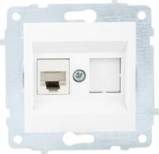 Розетка OViVO Механизм компьютерной 1-местной розетки rj45 CAT6 8699310547026