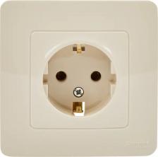 Розетка Schneider Розетка 1-м СП Blanca 16А IP20 250В с заземл. защ. шторки беж. SchE BLNRS001117