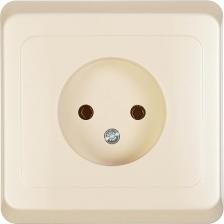 Розетка Schneider Розетка 1-м СП Этюд 16А IP20 без заземл. крем. PC16-001K, 1шт