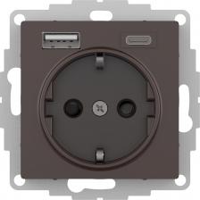 Розетка Schneider Розетка 16А с 2 USB A+C, 5В/2,4А/3,0А, 2х5В/1,5А, механизм,ATN000632
