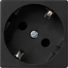 Розетка Simon Connect Графит Розетка 2к+з Schuko 45х45мм, быстрое соединение