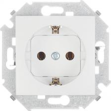 Розетка Simon Механизм розетки 1-м СП Simon15 с заземл. бел. 1591432-030