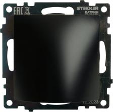 Розетка Stekker Кабельный вывод, серия Катрин, черный, GLS00-7116-05, цена за 1 шт