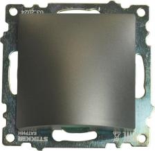 Розетка Stekker Кабельный вывод, серия Катрин, графит, GLS00-7116-06, цена за 1 шт