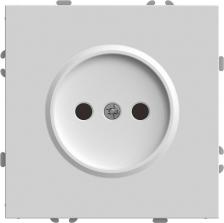Розетка Stekker Розетка 1-местная с защитной шторкой б/з, 250В, 16А, серия Эмили, RST16-5109-01, белый фарфор, soft touch, цена за 1 шт