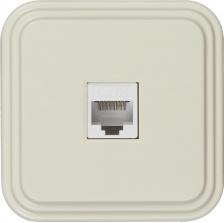 Розетка SVET Розетка компьютерная EV0313-0006 открытая установка бежевая IP20
