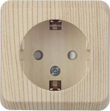 Розетка Systeme Electric Розетка Этюд накладная сосна со шторками (PA16-004D)