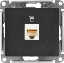 Розетка Systeme Electric Розетка компьютерная Schneider Electric Glossa GSL000781K 1-местная, RJ45, антрацит