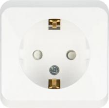 Розетка Systeme Electric Розетка Schneider Electric Этюд PA16-004B 1-местная, ОП, 16А, IP20, с/з со шторками, белая