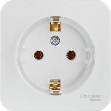 Розетка Systeme Electric Розетка SE Blanca наруж Алюминий с/з без шторок, 16А, 250В изолир. пластина 3606481198198