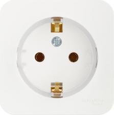 Розетка Systeme Electric Розетка SE Blanca наруж Белая с/з без шторок, 16А, 250В, изолир. пластина