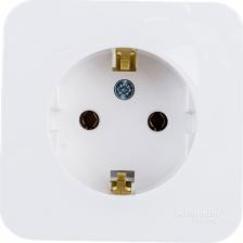 Розетка Systeme Electric Розетка SE Blanca наруж Белая с/з без шторок, 16А, 250В