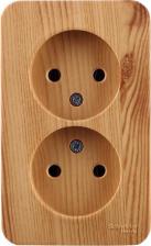 Розетка Systeme Electric Розетка SE Blanca наруж Ясень 2-ая б/з без шторок 16А, 250В, изолир. пластина