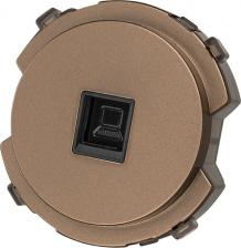Розетка TDM Electric Розетка компьютерная RJ45 бронза, Байкал, цена за 1 шт