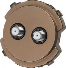 Розетка TDM Electric Розетка TV/SAT проходная бронза, Байкал, цена за 1 шт