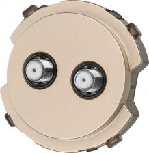 Розетка TDM Electric Розетка TV/SAT проходная шампань, Байкал, цена за 1 шт