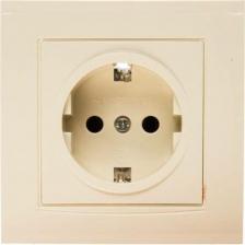 Розетка Универсал Бриллиант Роз. с/з,слоновая кость 7948844