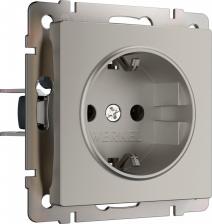 Розетка Werkel Розетка с заземлением (дымчатый) W1271004