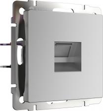 Розетка Werkel Телефонная розетка RJ-11 (серебряный) W1182006