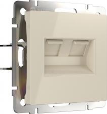 Розетка Werkel W1181103/Розетка двойная Ethernet RJ-45 (слоновая кость)