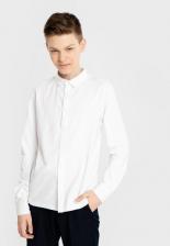 Рубашка для мальчика Button Blue Рубашка с отложным воротником на кнопках белая (152)