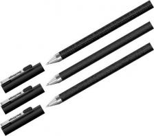 Ручка Berlingo Ручка шариковая "DoubleBlack", синяя, 0,7 мм, игольчатый стержень