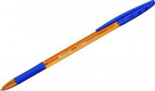 Ручка Berlingo Ручка шариковая "Tribase grip ginger", светло-синяя, 0,7 мм, грип