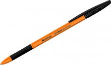 Ручка Berlingo Ручка шариковая "Tribase grip orange", черная, 0,7 мм, грип