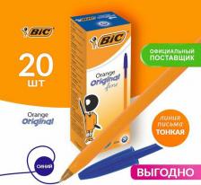 Ручка BIC Ручка шариковая Оранж Файн синяя (толщина линии 0.3 мм)