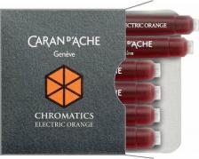 Ручка Caran d'Ache Картридж Chromatics Electric orange чернила для ручек перьевых
