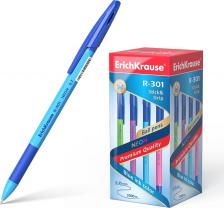 Ручка Erich Krause Ручка шариков. R-301 Neon Stick&Grip ассорти d=0.7мм синие линия 0.35мм