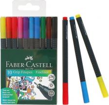 Ручка Faber-Castell Набор капиллярных ручек Grip Finepen 10 цветов