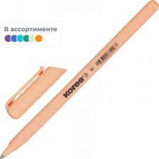 Ручка Kores Ручка шариковая Pastel K0R-M треуг. ассорти корп, синяя. 37086