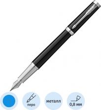 Ручка Parker перьевая ручка IM Black CT F, cиний цвет чернил, 1 шт