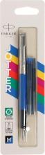 Ручка Parker Ручка перьев. Jotter Original F60 Blue M ст.нерж. блистер кругл