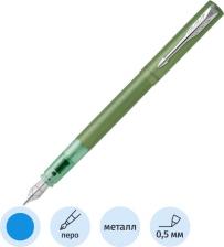Ручка Parker Ручка перьев. Vector XL F21 зеленый мет. F сталь нержавеющая в компл.:картридж 1шт
